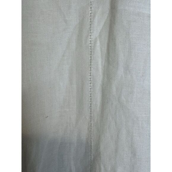 Escada Sport Vintage White 100% Linen Wide Leg High Rise Lined Pants Sz L - Picture 6 of 6